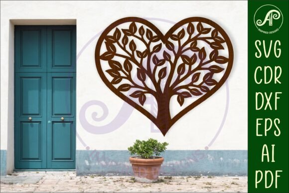 Download Tree of Life Heart Wall Sign, SVG File. - Sign Collection