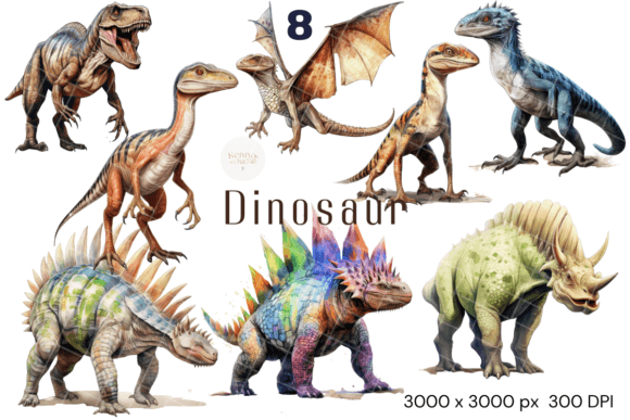 Download Dinosaurs Watercolor Clipart - Dinosaurs Collection