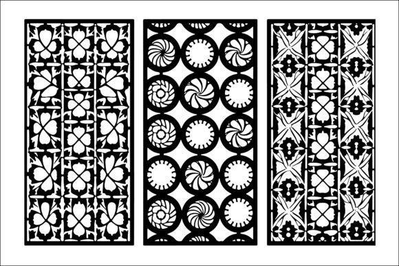 Download Geometric Laser Cut Panel Design Set - Sign Collection