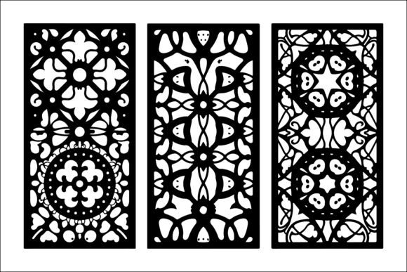 Download Geometric Laser Cut Panel Design Set - Sign Collection