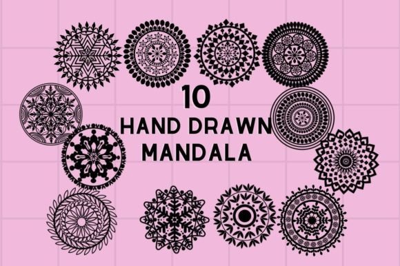 Download Hand Drawn Mandala Design Set - Sign Collection