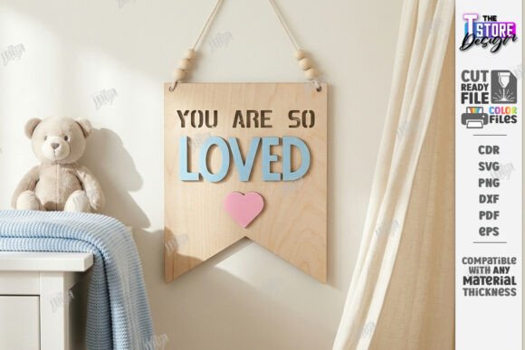 Download Nursery Wall Banner Laser Cut | Sign SVG - Sign Collection