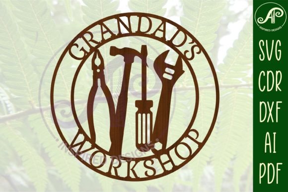 Download Grandads Workshop Tools Sign SVG Cut - Sign Collection