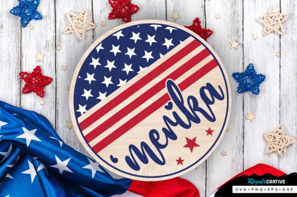 Download ‘merika SVG Design,Merica Svg Sign Round - Sign Collection