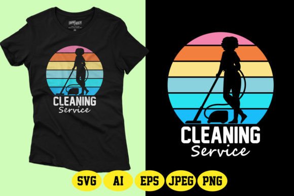 Download Cleaning Service SVG T-Shirt Design - Sign Collection