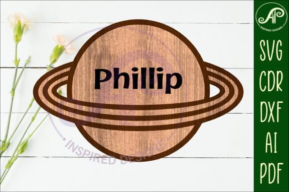Download Planet Outline Two Layer Name Sign - Sign Collection