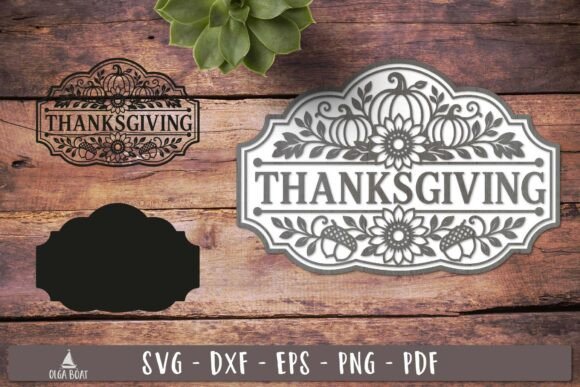 Download Thanksgiving Layered Sign SVG - Sign Collection