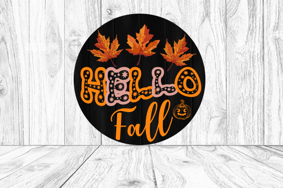 Download Hello Fall, SVG Cut File Design - Sign Collection