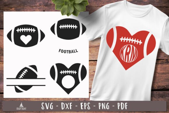 Download Football Monogram SVG Custom Designs - Sign Collection