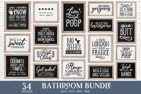 Download 34 Funny Bathroom Signs Wall Decor Svg - Sign Collection