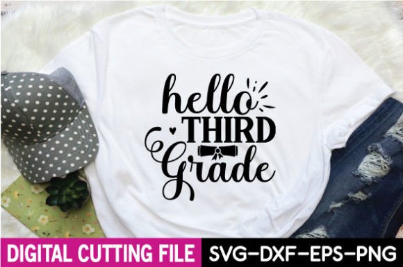 Download Graduation Svg Design, Hello Third Grade - Sign Collection