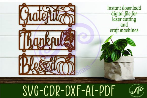 Download Thanksgiving Wall Sign Grateful Thankful - Sign Collection