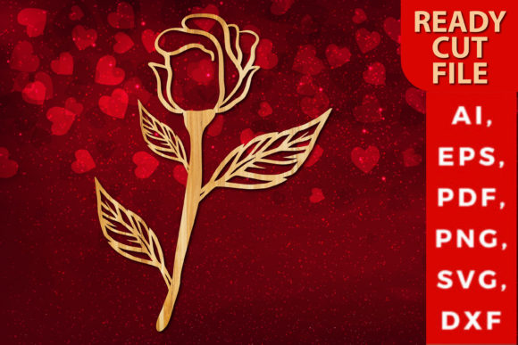 Download Valentine Rose Laser-cut Design SVG - Sign Collection