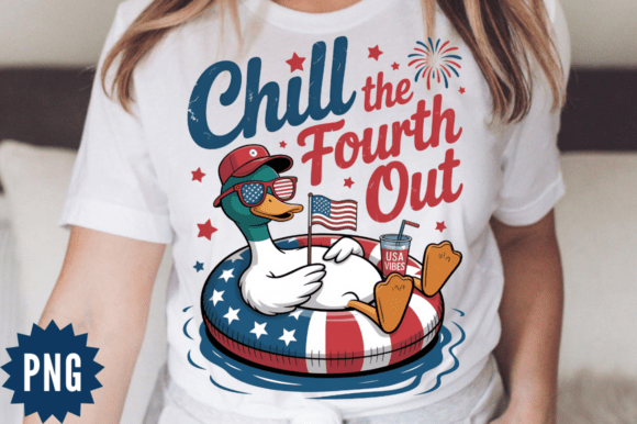 Download Chill Duck USA Float Sublimation Design - Sign Collection