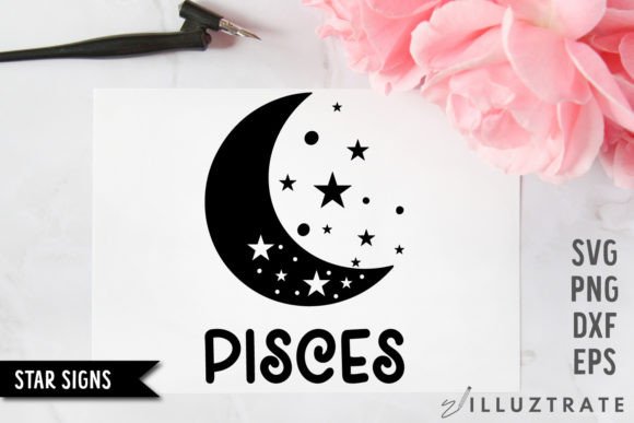 Download Pisces SVG Cut File | Star Sign Cutting - Sign Collection