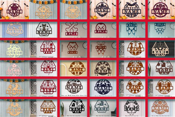 Download Big Name Sign Laser Cut Svg Bundle - Sign Collection