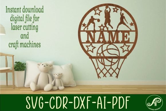 Download Basketball Name Sign SVG Cut File - Sign Collection