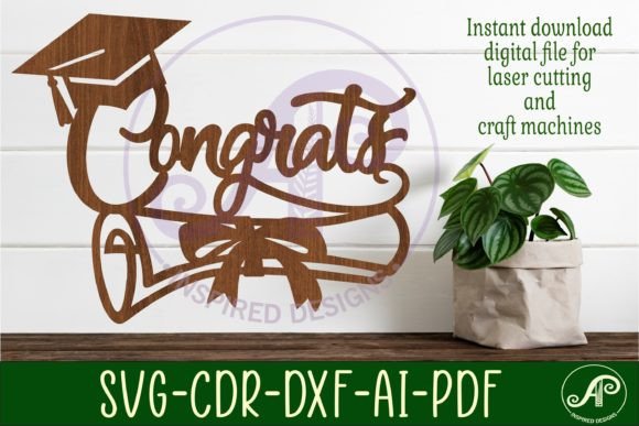 Download Congrats Graduation Sign Svg Laser Cut - Sign Collection