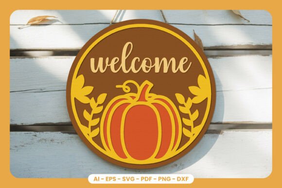 Download Fall Door Sign Lasercut - Sign Collection