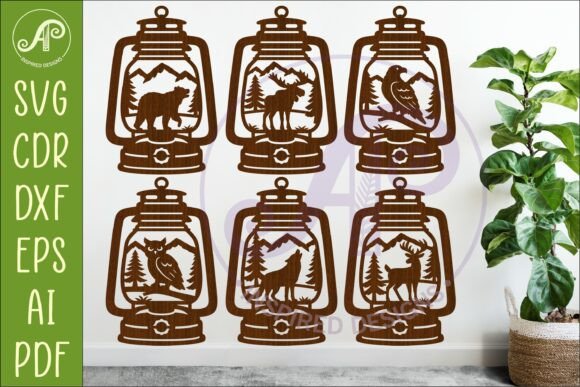 Download Camping Lantern Scene Sign Bundle - Sign Collection