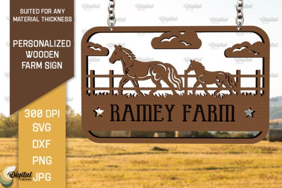 Download Personalized Wooden Farm Sign Laser Cut - Sign Collection