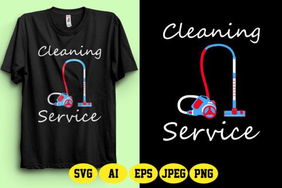 Download Cleaning Service SVG T-Shirt Design - Sign Collection