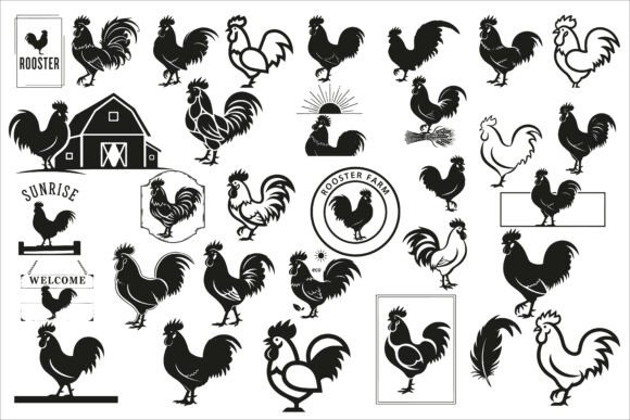 Download Rustic Rooster Farmhouse Sign Design - Sign Collection
