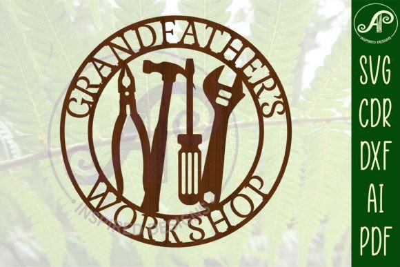 Download Grandfather's Workshop Tools Sign SVG - Sign Collection