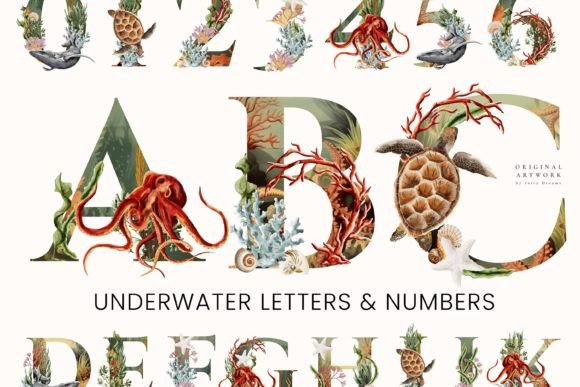 Download Underwater Alphabet Letters Sea Ocean - Letters Collection
