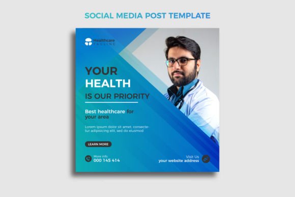 Download Medical Banner Design Blue Color - Sign Collection