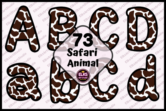 Download Safari Animal Print Letters Door Decor - Letters Collection