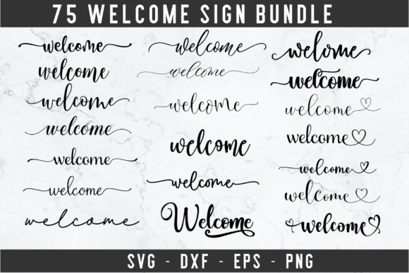 Download Welcome Svg Bundle, Welcome Sign Svg - Sign Collection