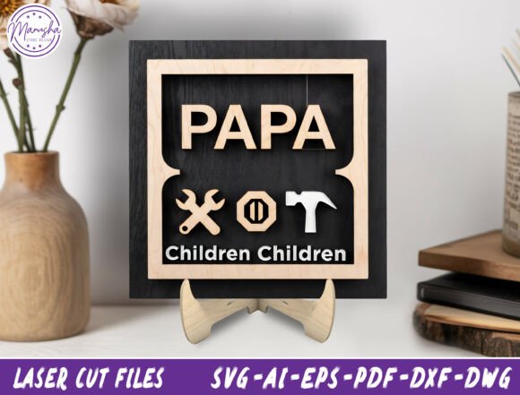 Download Dad Tools Sign Laser Cut File Svg - Sign Collection