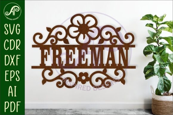 Download Flower Flourish Design Name Sign Svg - Sign Collection