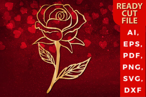 Download Valentine Rose Laser-cut Design SVG - Sign Collection