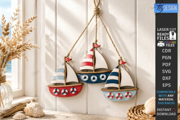 Download Coastal Hanging Decor Sign Laser Cut - Sign Collection
