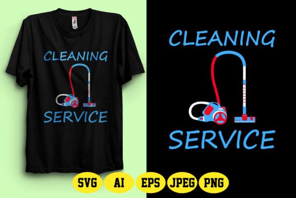 Download Cleaning Service SVG T-Shirt Design - Sign Collection