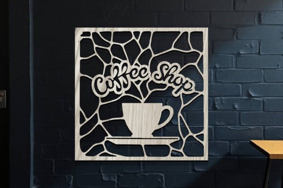 Download Laser Cut Coffee Shop Coffee Sign SVG - Sign Collection