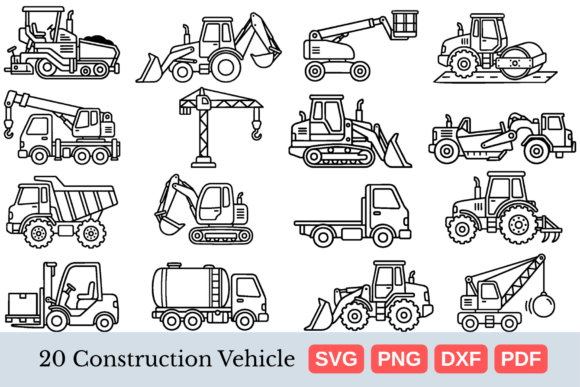 Download Construction Vehicle SVG Bundle - Premium Resources