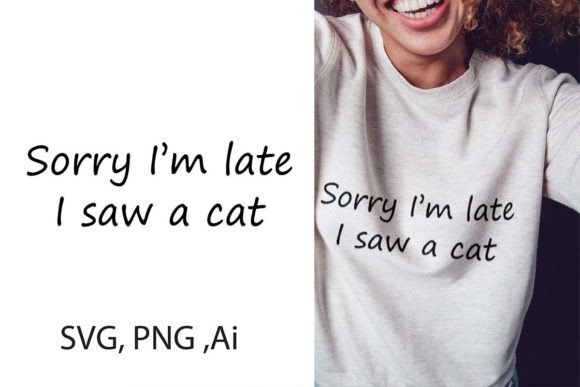 Download Cat Funny T-shirt Design (Ai, SVG, PNG) - Sign Collection
