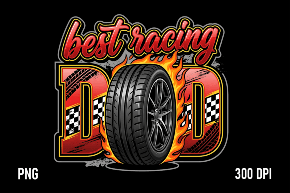 Download Best Racing Dad PNG Design - Sign Collection
