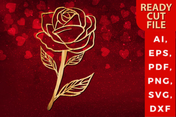 Download Valentine Rose Laser-cut Design SVG - Sign Collection