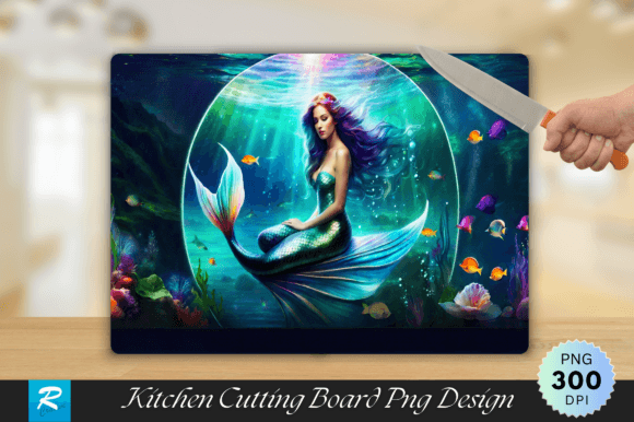 Download Mermaid Cutting Board PNG Design - Sign Collection