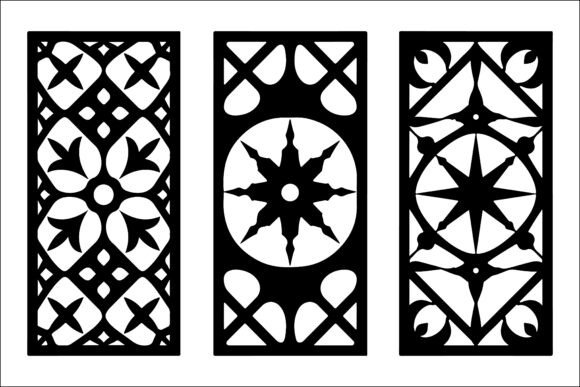 Download Geometric Laser Cut Panel Design Set - Sign Collection