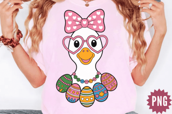 Download Pastel Easter Goose Clipart PNG Design - Sign Collection