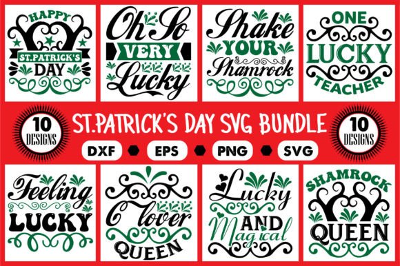 Download ST.Patrick's Day Svg Designs Bundle - Sign Collection