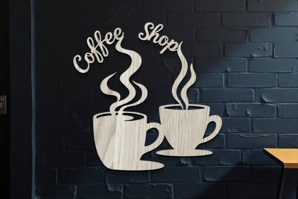 Download Laser Cut Coffee Shop Coffee Sign SVG - Sign Collection