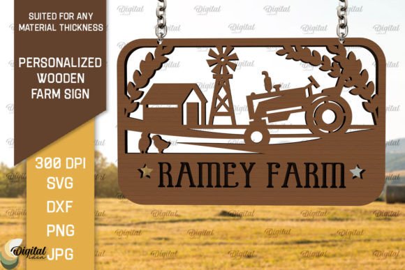Download Personalized Wooden Farm Sign Laser Cut - Sign Collection