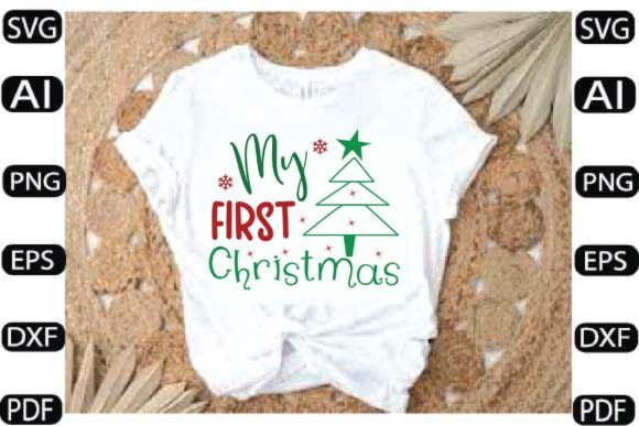 Download My First Christmas SVG DESIGN - Sign Collection