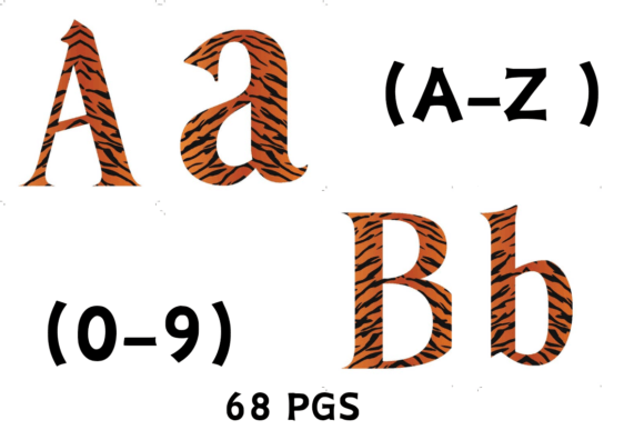 Download Tiger Bulletin Board Letters &amp; Numbers - Letters Collection